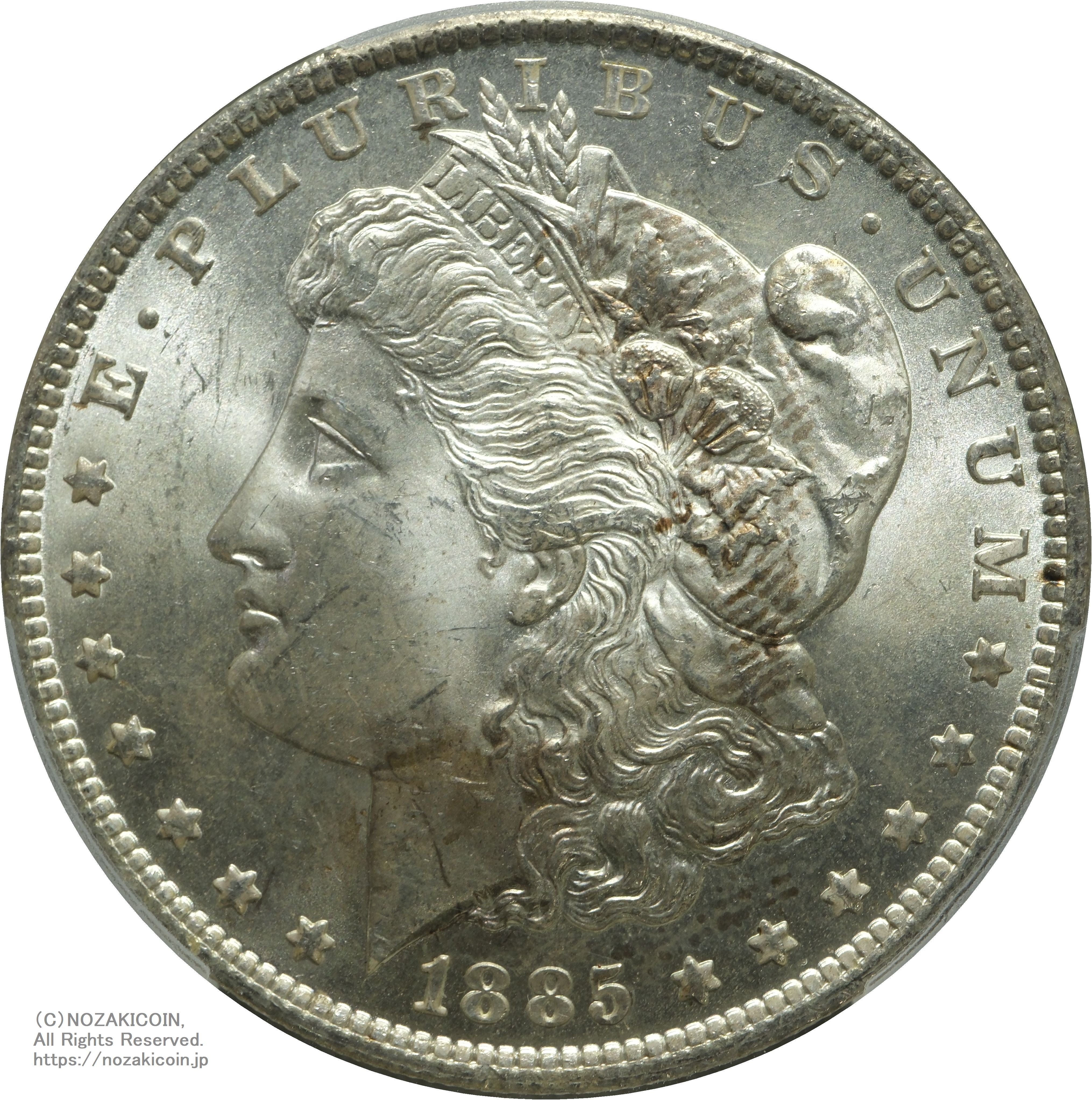 アメリカ 1ドル銀貨 1885年O PCGS MS65 999 – 野崎コイン