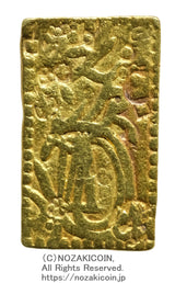 慶長一分判金は慶長6年から元禄8年(1601~1695)に鋳造されました。
品位 金857 / 銀143 量目 4.4g 前期
鑑定書 令和8年1月13日発行