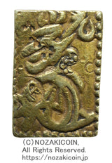 元禄一分金は元禄8年〜宝永7年(1695~1710)に鋳造されました。
品位は金564 / 銀436 量目は4.4gです。
元字一分金とも呼ばれています。
鑑定書 令和6年6月9日発行