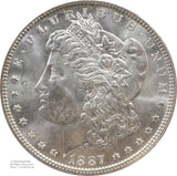モルガン
1ドル未使用
1887年