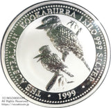 オーストラリア1キログラム純銀30ドル1999年ワライカワセミ
コインカプセルに入っています