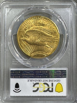アメリカ 20ドル金貨 セントゴーデンズ 1924年 PCGS Genuine Cleaned UNC Detail