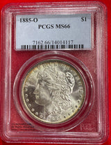 アメリカ 1ドル銀貨 1885年O PCGS MS66 - 野崎コイン