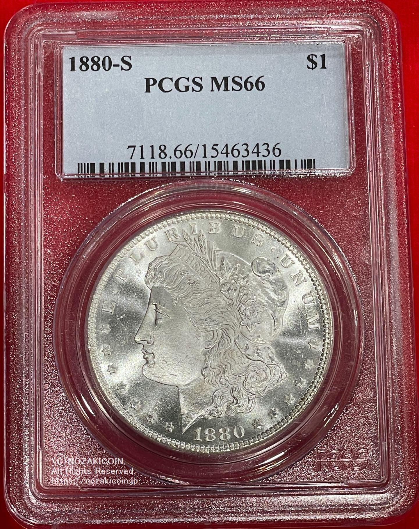 売れ筋 1880-S モルガンダラー $1 1ドル 銀貨 シルバー PCGS setonda.com
