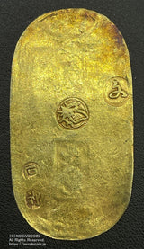 文政小判金 背刻印 石神 鑑定書付 260 - 野崎コイン