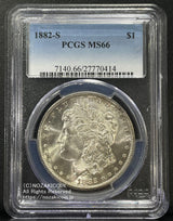 アメリカ 1ドル銀貨 1882年S PCGS MS66 414 - 野崎コイン