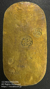 文政小判金 背刻印 仲七 鑑定書付 106 - 野崎コイン