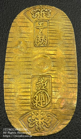 文政小判金 背刻印 九長 鑑定書付 747