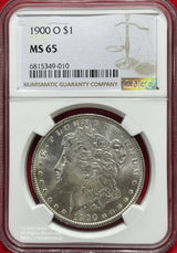 アメリカ 1ドル銀貨 1900年O NGC MS65 010