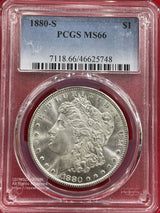 アメリカ 1ドル銀貨 1885年O PCGS MS66 201