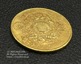 旧5円金貨 明治4年(1871) 直径 23.84mm 品位 金900 / 銅100 量目8.33g