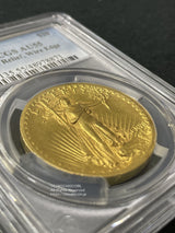 アメリカ 20ドル金貨 1907年 女神像ハイレリーフ PCGS AU55