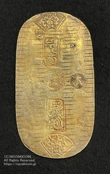 Genroku Koban Gold Chogen Back Stamp Large / With Certificate of Appraisal 457