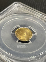 旧1円金貨 明治4年(1871)後期 発行枚数 1,841,288枚 直径 13.51mm 品位 金900 / 銅100