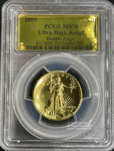 アメリカ 20ドル金貨 ウルトラハイレリーフ 2009年 完全未使用 PCGS MS70
