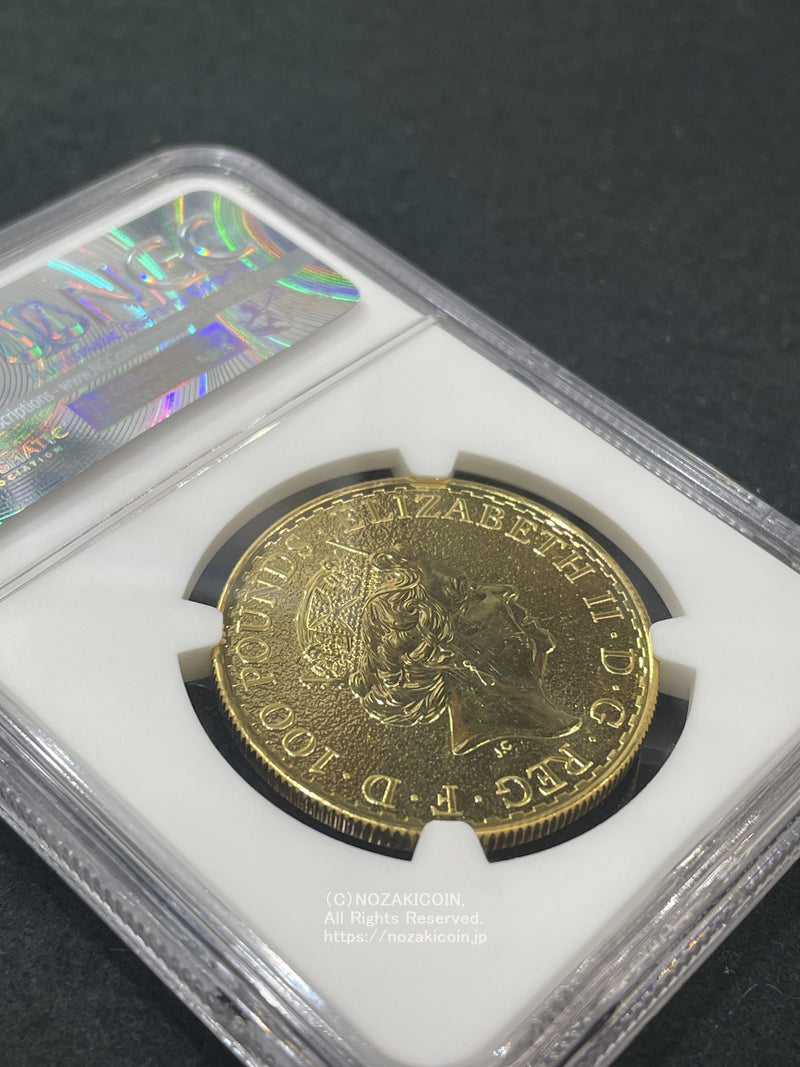 イギリス ブリタニア金貨 2016 100ポンド NGC MS66