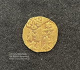 甲州一朱金 無背 鑑定書付 0.9g