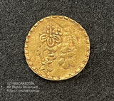 甲州二朱金 無背 背面にキズ有 鑑定書付 1.9g