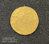 甲州二朱金 無背 背面にキズ有 鑑定書付 1.9g