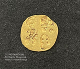 甲州一朱金 無背 鑑定書付 0.9g