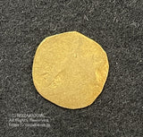 甲州一朱金 無背 鑑定書付 0.9g