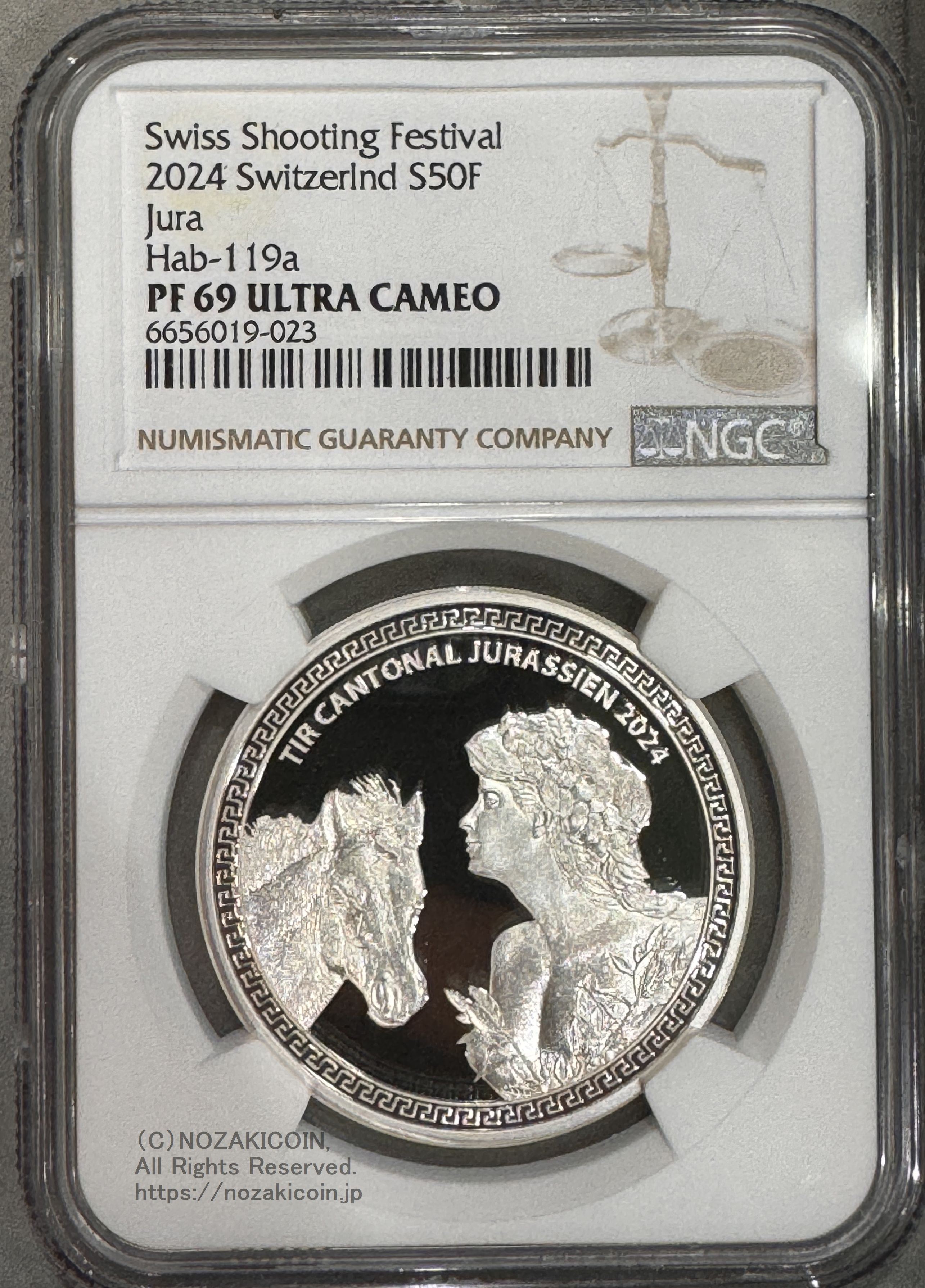 スイス 射撃祭 50フラン銀貨 2024 Jura NGC PF69 ULTRA CAMEO – 野崎コイン