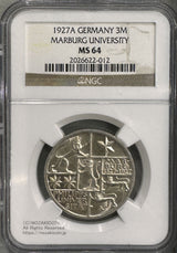 3マルク 1927年
Marburg