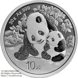 2024年 中国パンダ銀貨 10元  純銀30g カプセル封入