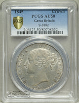 イギリス クラウン銀貨 ヤングビクトリア