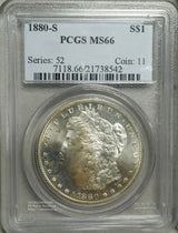 モルガン1ドル銀貨
未使用
1880年 S