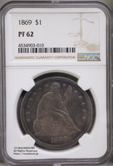 1869年 T$1 NGC PF62