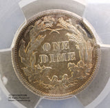 1872年10セントプルーフ銀貨
