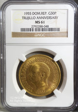 1955 DOM.REP.G30P
NGC MS61
