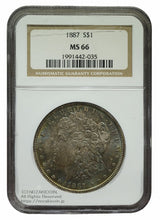 モルガン1ドル銀貨
1887年サンフランシスコ造幣局鋳造