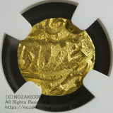 インド ハイデラバード 1/4モハール金貨 AH1273-1285 アフザル・ウッダウラ NGC MS65