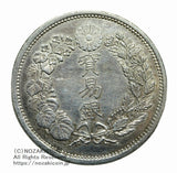 貿易銀 明治8年(1875) 直径 38.58mm 品位 銀900/銅100 重量 27.2g