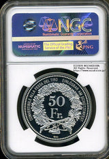 スイス 射撃祭 50フラン銀貨 2016 Ticino Gottard Base Tunnel NGC PF70 ULTRA C - 野崎コイン