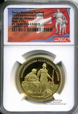 スイス 射撃祭 500フラン金貨 2020 Luzern NGC PF70 ULTRA CAMEO - 野崎コイン