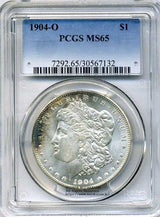 アメリカ 1ドル銀貨 1904年O PCGS MS65 品番132 - 野崎コイン
