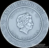 ニウエ 騎士 2オンス 2ドル銀貨 2017年 - 野崎コイン