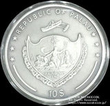 パラオ オオカミと満月 10ドル銀貨 2013年 - 野崎コイン