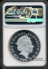 イギリス 5ポンド銀貨 2019年 ウナとライオン NGC PF69 ULTRA CAMEO - 野崎コイン