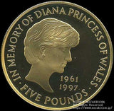 イギリス ダイアナ妃 5ポンド金貨 1999年 - 野崎コイン