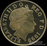 イギリス ダイアナ妃 5ポンド金貨 1999年 - 野崎コイン