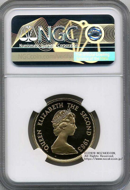 香港　1000ドル金貨　猪年　1983年　プルーフ　NGC PF70 - 野崎コイン