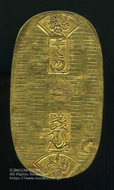 享保小判は正徳4年~元文元年(1714~1736)まで鋳造されました。  品位は金861 / 銀139 量目17.78g です。  鑑定書・桐箱付き。