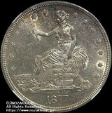 アメリカ 貿易銀 1877-S NGC MS61 005 - 野崎コイン