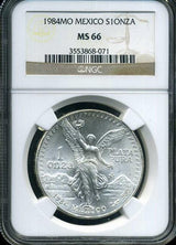 メキシコ 1984年 リベルタード 純銀 NGC MS66 071 - 野崎コイン