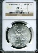 メキシコ 1985年 リベルタード 純銀 NGC MS66 007 - 野崎コイン