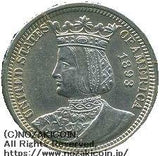 アメリカ クオーターダラー銀貨 イザベラ 1893年 - 野崎コイン